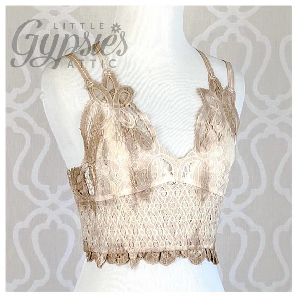 POL Longline Mineral Wash Lace Bralette - Picture 3 of 16